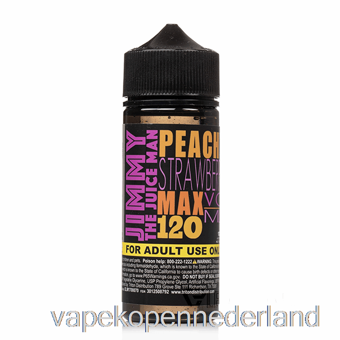 Elektronische Sigaret Vape Perzikachtige Aardbei - Jimmy The Juiceman - 120ml 0mg